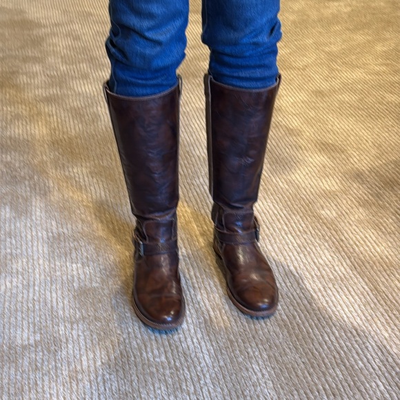 Cole Haan Distressed Patent Leather Boots - Picture 7 of 11